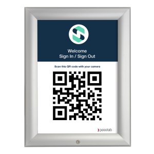 QR Code Poster Weatherproof Frame
