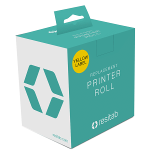 Resitab Printer Label (Sticky) Roll (Yellow)