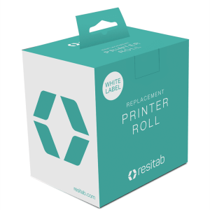 Resitab Printer Label (Sticky) Roll (White)